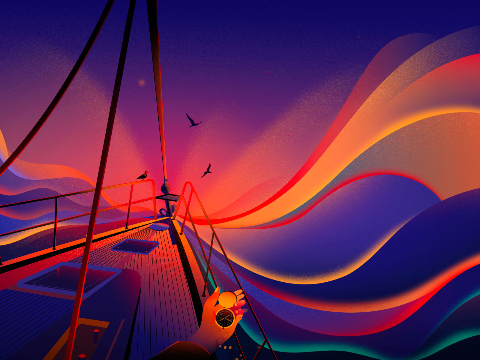 Navigating the Sea by Febin Raj on Dribbble