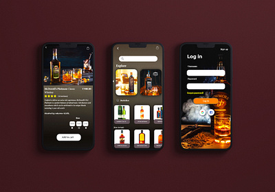 Liquior Delivery service UI design adobe advertising app app design branding design digital illustration figma illustration interaction interface mobile ui ui design uidesign uiux ux web web design webdesign