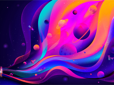 Space / Intergalactic astronomy atmosphere colour illustration intergalactic jupiter light nasa outer space star universe
