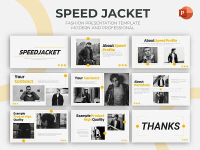 Fashion Presntation Template - Speed Jackeet branding creative design fashion graphic presentation presentation layout presentation template presentations