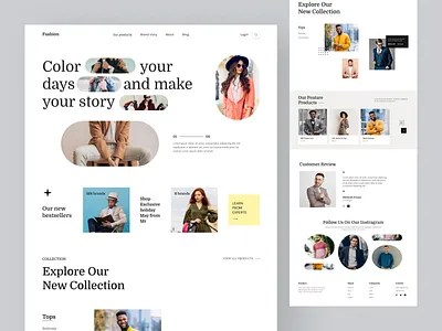 Fashion Landing Page branding design designer e commerce web fashion landing page fashion web figma expert landing page ui ui experience uiux user experience web app web design web experience web expert