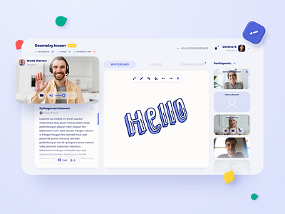 First You Learn - Meeting service app application conference dashboad design digital draw drawing figma material meet meeting meetup uiux webcam