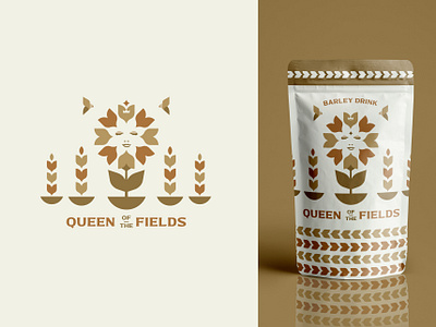 Queen of the Fields beauty branding design ear face illustration inspiration logo vector