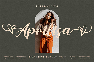 Aprilisa - Beautiful Script Font animation app branding design icon illustration logo minimal typography ui ux vector web