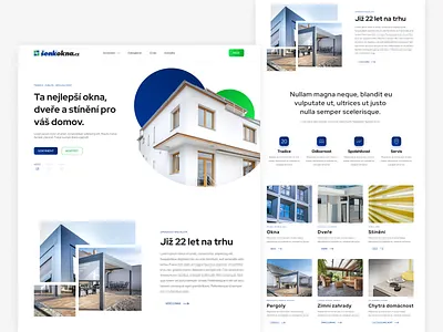 Landing page design colorful construction modern ui uiux vibrant web webdesign windows