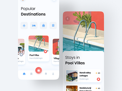 Travel App app concept dailyui design minimal mobile tour tourist travel travel agency travel app travel app ui traveling traveller travelling app trip trip planner ui ux vacation