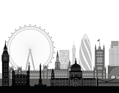 UK Landscape adobe illustrator design flat design illustration landscape illustration united kingdom vector