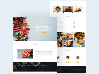 Landing Page Restaurants Terserah app branding design inspiration landing landing page design minimal restaurant branding restaurants