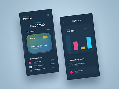 Wallet App 2022 app concept figma idea illustration mansoorgull screens ui ux web3 webdesign