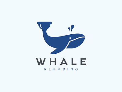 whale plumbing logo plumbing whale