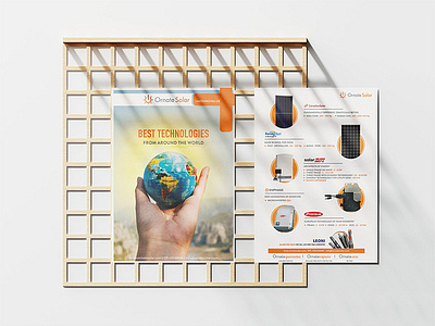 Solar Energy Leaflet a5 branding creativepeddler design designs graphic design leaflet minimal pamphlet printing prints solar solar energy solar panel solar system sun