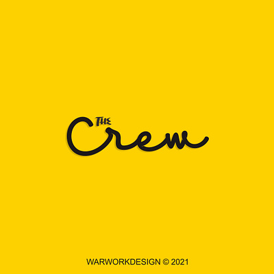 The Crew branding flat initiallogo lettering logo logo design logodesign logotype minimal typography