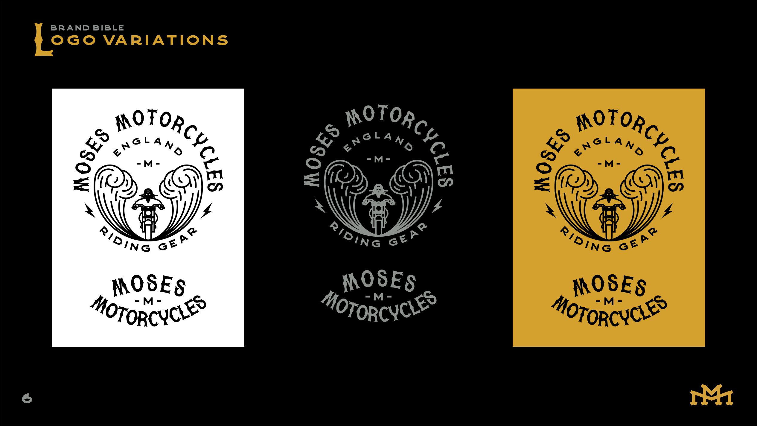 Brand Guidelines: Moses Motorcycles by Coric Design on Dribbble