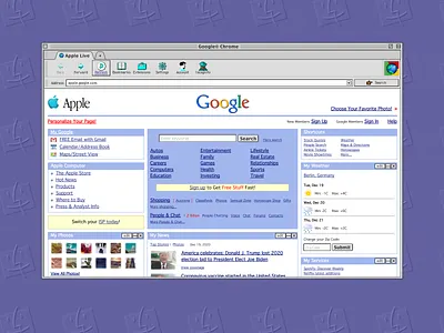 Google Chrome (Mac OS 9) 90s apple google google chrome macinstosh macos9 ui ui design uidesign ux ux design uxdesign vintage