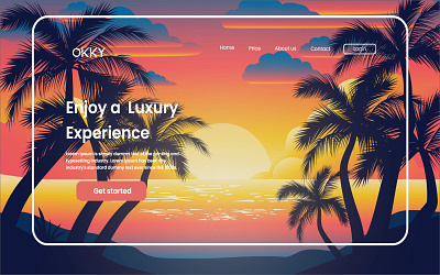 beach landing page