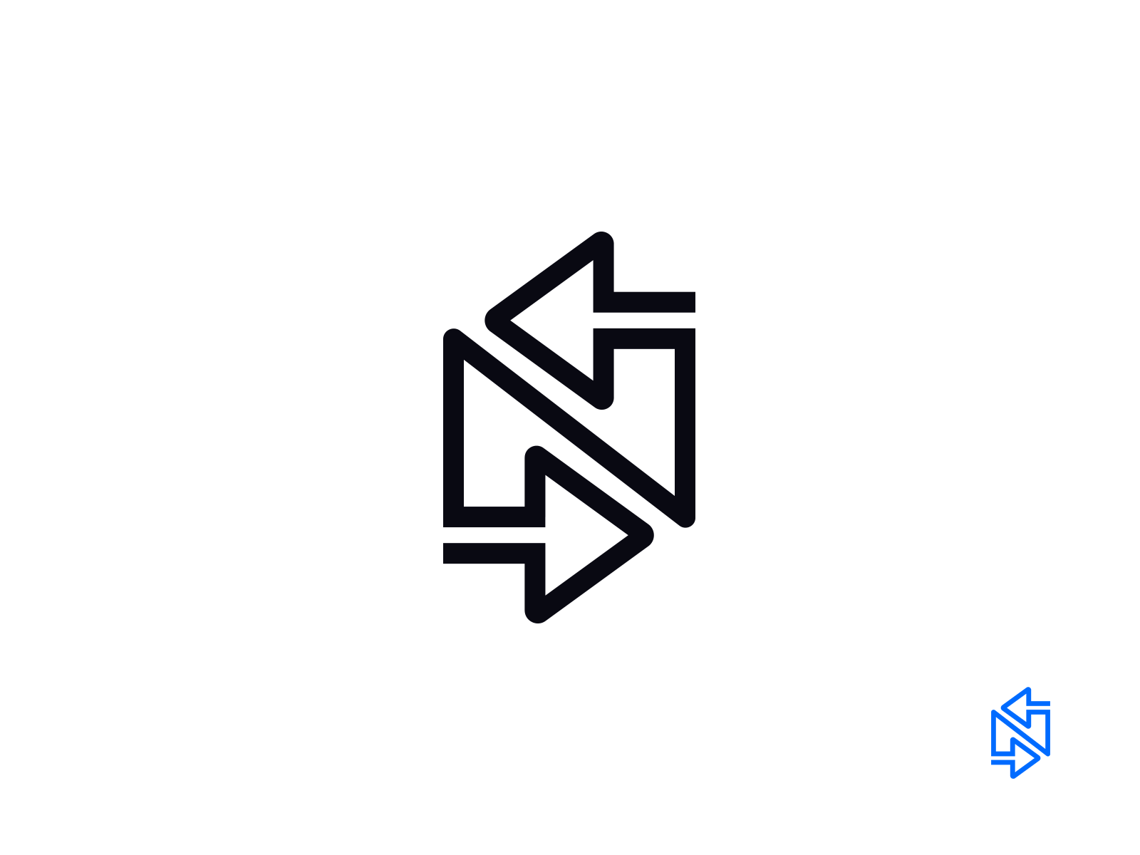 iNav4U Approved Logo abstract brand branding creative creative logo icon it logo logotype mark monogram moving navigation sailing sea software symbol tech technology