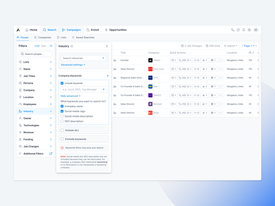 Filter - Experimental apollo checkbox crm filter filter by filter panel filter ui filters hubspot outreach research sales sales search salesforce salesforce app search sidebar sidebar filter sort by zoominfo