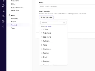 Filters - Filters Picker Dropdown complex input dropdown figma filters filters group inline filters minimal saas settings ui web