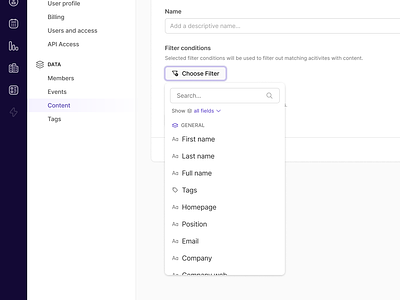 Filters - Filters Picker Dropdown complex input dropdown figma filters filters group inline filters minimal saas settings ui web