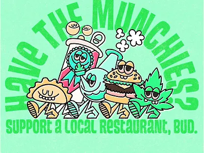 Have the munchies? 420 illustration munchies