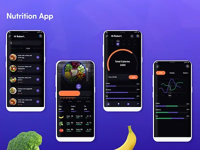 Nutrition app app app design branding design designs fitness fitness app icon illustration inspiration inspirations nutrition nutrition app nutritionist ui ux vector