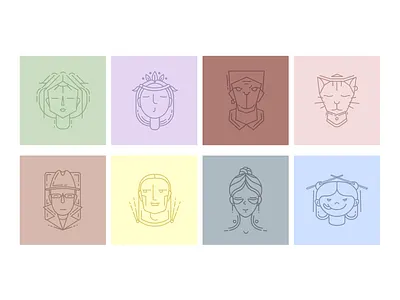 Face logo Icons Free design graphic design icon set icons logo vector