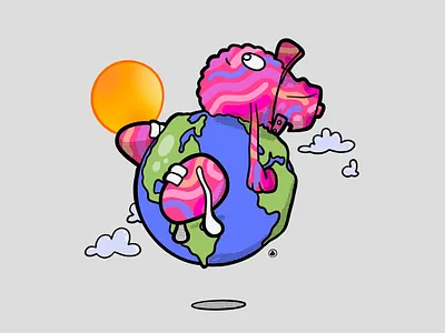 Earth Day character character design design earthday grafitti illustration