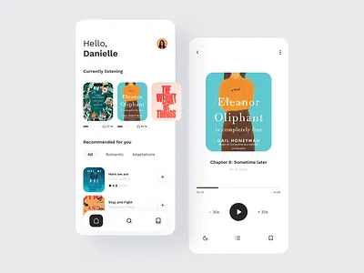 Audiobooks app 📚 app design audio app audiobooks audiobooks app books app mobile app design mobile ui player ui product design ui design uxui