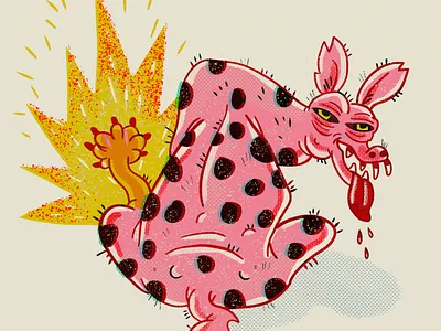 гиена огненная illustration