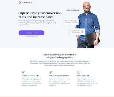 Website rebrand landing page landing page design unbounce website design