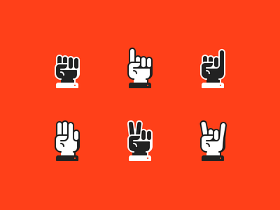 Hand gestures icons cute figma first flat icons hand gestures hands icon icon design icons line icons minimal pinky pointer stickers symbol thumb up vector victory