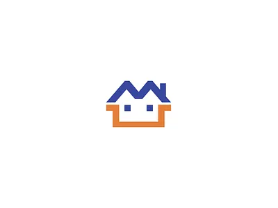 VEST M branding home house icon logo m vector