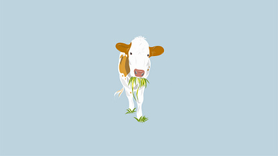 Moo adobe illustrator art print caute design designer graphic illustration