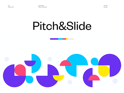 Pitch&Slide Logo Design agency brand brand identity branding color color palette colour graphic design illustration layout logo logo design logo mark logo type palette pattern pattern design pitch pitchslide presentation