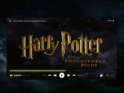 DailyUI #57 - Movie player adobexd daily 100 challenge dailyui dailyuichallenge figma harrypotter movie player ui ux ui design uidesign uiux uxdesign