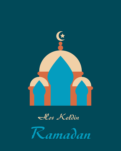 mosque art flat icon illustration illustrator minimal mosque muslim muslims ramadan