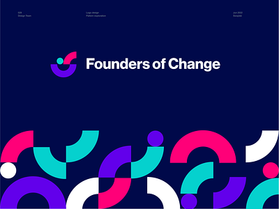 Founders of Change Logo Design brand brand identity branding chart color design graphic design illustration keynote layout logo logo design logo designer logo mark logo type palette pattern pitch presentation ui