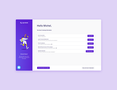 Xtra KYB form document management form kyb kyc table ux