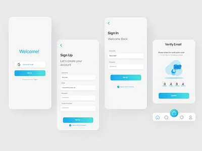 Sign In / Register adobexd app assets illustration ios key login data login ui minimal mobile onboarding signin ui user experience user interface ux