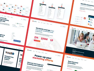 Leadinfo Visual Design branding design illustration interface saas saas design ui ux website