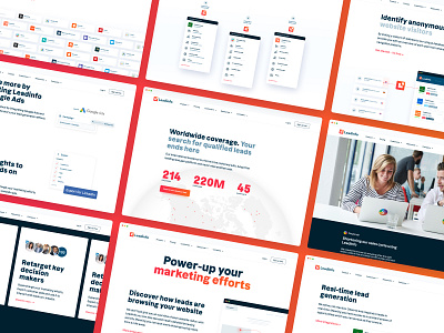 Leadinfo Visual Design branding design illustration interface saas saas design ui ux website