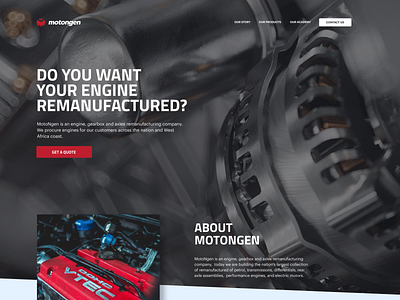 MotoNgen design typography ui web