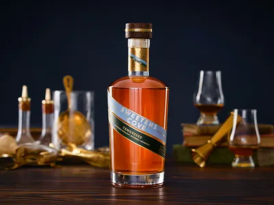 Sweetens Cove Tennessee Bourbon label design packaging design tennessee whiskey