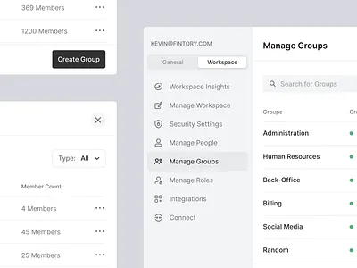 Haystack - Admin Settings admin alert button clean daily 100 challenge dashboard settings desktop application fintory haystack light mode menu modal navigation navigation drawer popover popup product changes settings settings ui sidebar