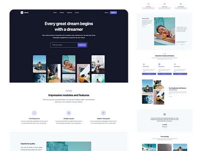 Bootstrap Landing Page - Webpixels agency bootstrap business components landing marketing minimal modern page simple startup template ui website