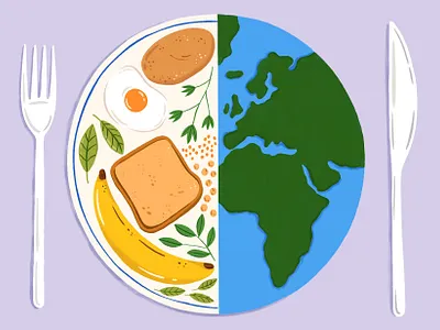 Environmental Change amelia flower conceptual digital editorial environment folioart food illustration