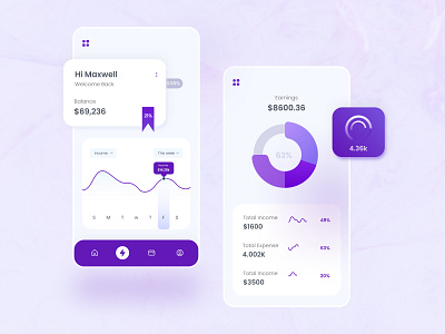 Finance Mobile App Design app app design bank app banking design financial financial app fintech income app interface investments monile design product design uiux user interface