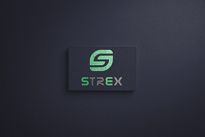 Strex branding design flat lettering logo minimalist logo