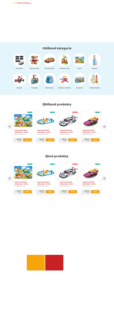 Toy store ecommerce shop toys web website