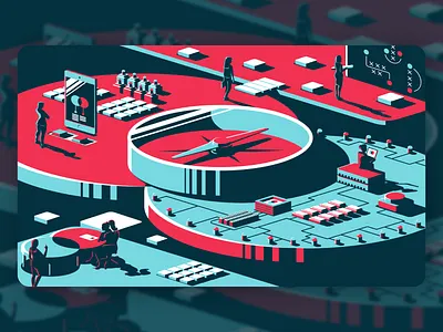Navigating Partnerships branding design district north design illustration new hampshire vector